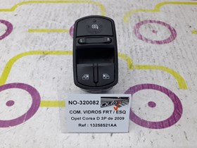 Comando de Vidros Frt / Esq Opel Corsa D de 2009 - Ref OEM :  13258521AA